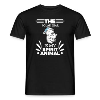 Ours polaire Ours polaire Ours polaire - T-shirt homme - noir - Devant - AI Model Male 178 light (178cm)