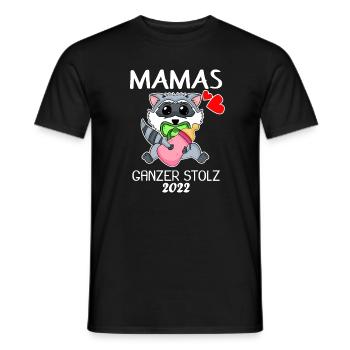 Baby 2022 - Geburt Schwanger 2022 - Baby Tochter - Männer T-Shirt - Schwarz - Vorne - AI Model Male 178 light (178cm)