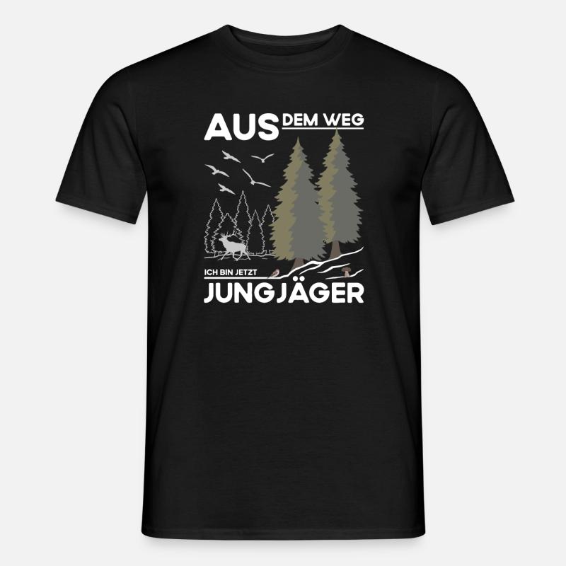Jungjäger - Männer T-Shirt - Schwarz