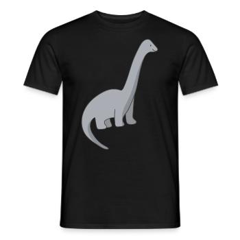 Dinosaur Dino - Men's T-Shirt - black - Front - AI Model Male 178 light (178cm)