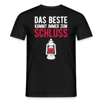 Joggen das beste kommt immer zum schluss - Männer T-Shirt - Schwarz - Vorne - AI Model Male 178 light (178cm)