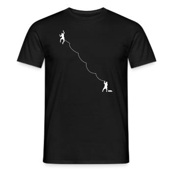 Tshirt Escalade, Hommes Femmes Enfants - T-shirt homme - noir - Devant - AI Model Male 178 light (178cm)