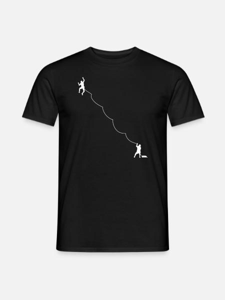 Tshirt Escalade, Hommes Femmes Enfants - T-shirt homme - noir