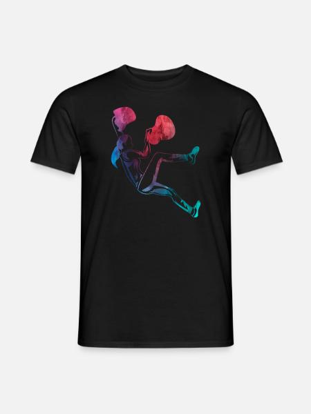 Kletter-Tshirt, Bouldern, Männer Frauen Kinder - Männer T-Shirt - Schwarz