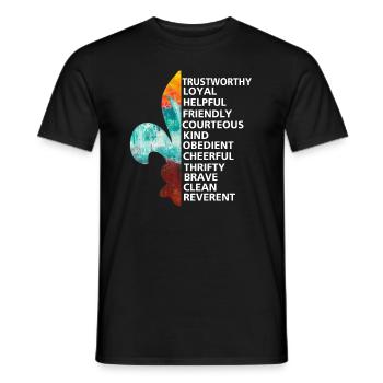 Scouts, Scouts, Amoureux de la Nature - Tshirt - T-shirt homme - noir - Devant - AI Model Male 178 light (178cm)
