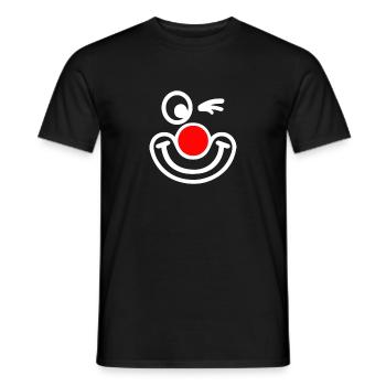 Fasching, Kostüm, Clown Clownkostüm, Lustig witzig - Männer T-Shirt - Schwarz - Vorne - AI Model Male 178 light (178cm)