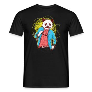 Pandabär - Männer T-Shirt - Schwarz - Vorne - AI Model Male 178 light (178cm)