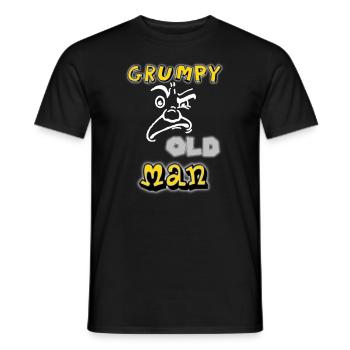 grumpy old man - Männer T-Shirt - Schwarz - Vorne - AI Model Male 178 light (178cm)