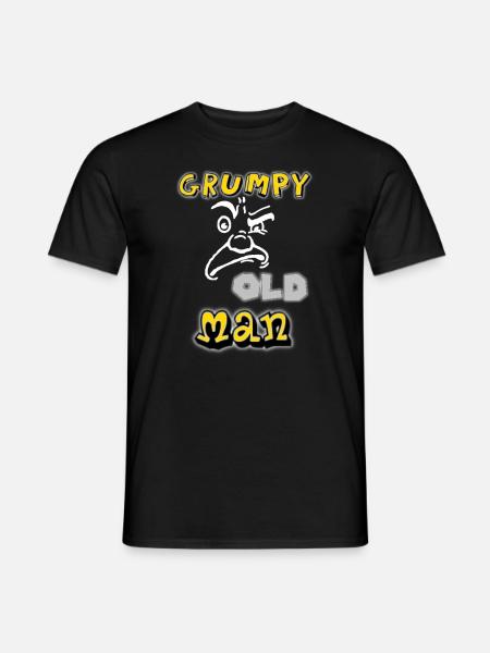grumpy old man - T-shirt homme - noir