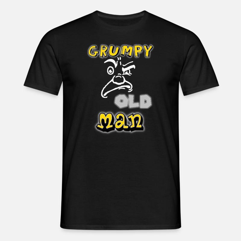 grumpy old man - T-shirt Homme - noir