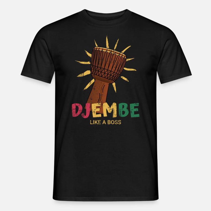 Djembe Bongo Trommel Like a chief - Männer T-Shirt - Schwarz