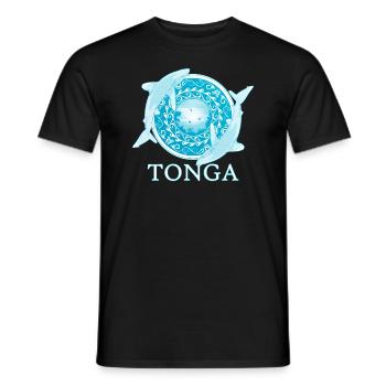 Weißspitzenriffhaie Tonga Pride - Männer T-Shirt - Schwarz - Vorne - AI Model Male 178 light (178cm)