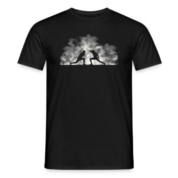 Fechter Fechtsport Fencer Fechten Fencing - Men's T-Shirt - black - Front - AI Model Male 178 light (178cm)