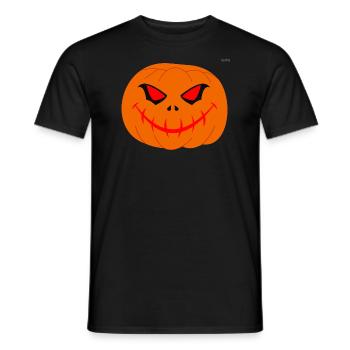 Pumpkin no1 - Men's T-Shirt - black - Front - AI Model Male 178 light (178cm)