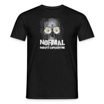 La normalité ne me concerne pas - T-shirt homme - noir - Devant - AI Model Male 178 light (178cm)