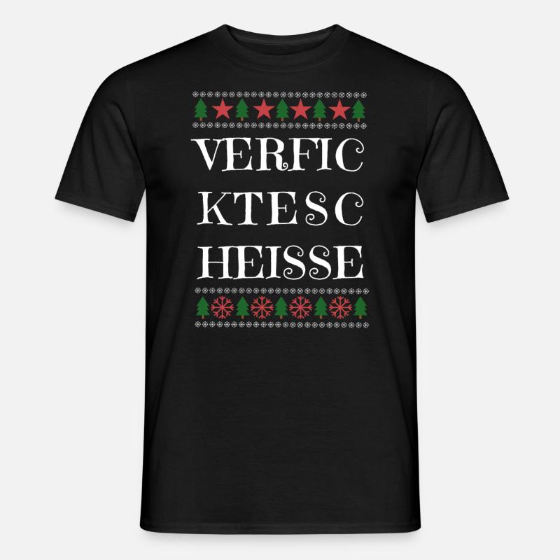 Verfickte scheiße Weinachten - Männer T-Shirt - Schwarz