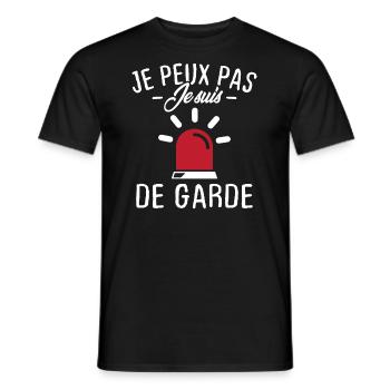 Ich kann nicht Ich bin auf Abruf - Männer T-Shirt - Schwarz - Vorne - AI Model Male 178 light (178cm)