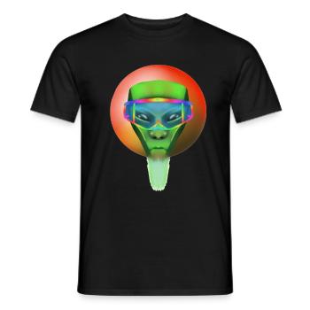 ufo - T-shirt homme - noir - Devant - AI Model Male 178 light (178cm)