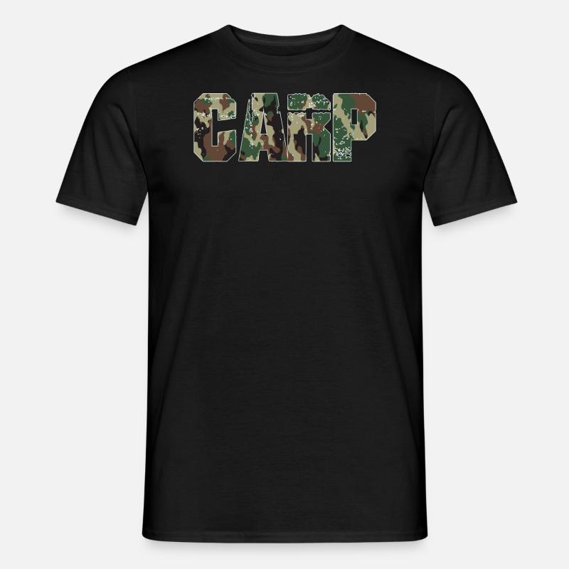 Carp Camo - Männer T-Shirt - Schwarz