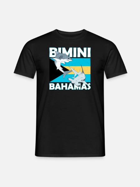Bimini Bahamas flag - Men's T-Shirt - black