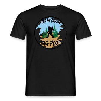 Bigfoot Big Foot - Men's T-Shirt - black - Front - AI Model Male 178 light (178cm)