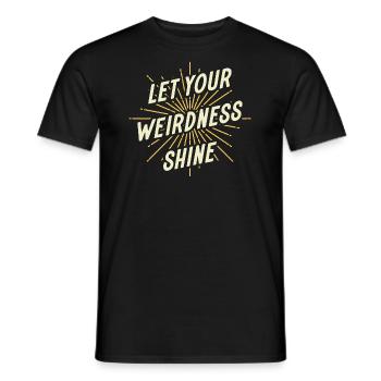 Laissez briller votre étrangeté - T-shirt homme - noir - Devant - AI Model Male 178 light (178cm)