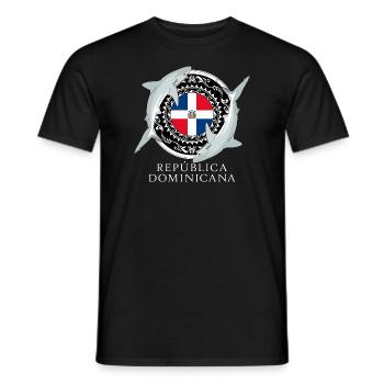 Karibischer Riffhai Dominikanische Republik - Männer T-Shirt - Schwarz - Vorne - AI Model Male 178 light (178cm)