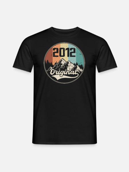 Original 2012 Geburtstagsgeschenk - 2012 - Männer T-Shirt - Schwarz