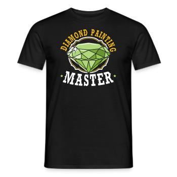 Diamond Painting, Diamond Painter, Artist, Hobbyist - Men's T-Shirt - black - Front - AI Model Male 178 light (178cm)