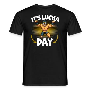 Lucha Libre Wrestler Mexican Wrestling Luchador - Männer T-Shirt - Schwarz - Vorne - AI Model Male 178 light (178cm)