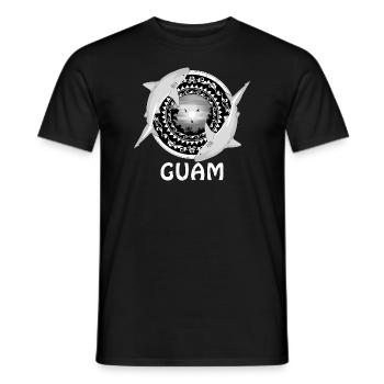 Requin bouledogue de Guam - T-shirt homme - noir - Devant - AI Model Male 178 light (178cm)