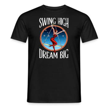 Trapeze Artist Circus Artist Acrobatics - Men's T-Shirt - black - Front - AI Model Male 178 light (178cm)