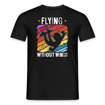 Retro Trapeze Artist Circus Artist Acrobatics - Men's T-Shirt - black - Front - AI Model Male 178 light (178cm)