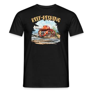 Süsser Einsiedlerkrebs Krabbe Krustentiere - Männer T-Shirt - Schwarz - Vorne - AI Model Male 178 light (178cm)