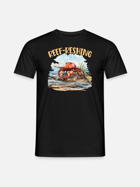 Cute Hermit Crab Crab Crustaceans - Men's T-Shirt - black