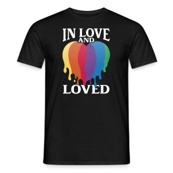 Valentine's Day Gift Wife Girlfriend February 14 - Men's T-Shirt - black - Front - AI Model Male 178 light (178cm)