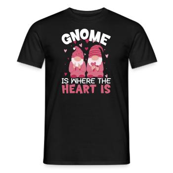Valentinstag-Geschenk 14. Februar Zwerg Garten - Männer T-Shirt - Schwarz - Vorne - AI Model Male 178 light (178cm)