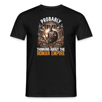 Gladiator Roman Empire Ancient Rome - Men's T-Shirt - black - Front - AI Model Male 178 light (178cm)