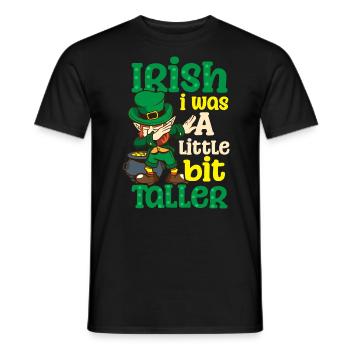 Drôle de St Patricks Day Iris était plus grande - T-shirt homme - noir - Devant - AI Model Male 178 light (178cm)
