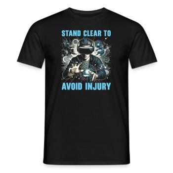 Vr-gamer Vr-gaming-videospiel-spieler nerd - Männer T-Shirt - Schwarz - Vorne - AI Model Male 178 light (178cm)