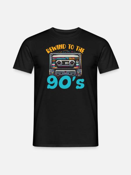 90s Music Lovers 90s - Men's T-Shirt - black