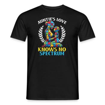 Tante Autisme Meilleure Tante De Tous Les Temps - T-shirt homme - noir - Devant - AI Model Male 178 light (178cm)