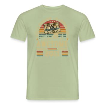 April 2011 Vintage Retro Geburtstagsgeschenk - Männer T-Shirt - Sage - Vorne - AI Model Male 178 light (178cm)