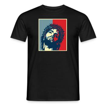 Team Jesus Christ Christianity Religion Christ - Men's T-Shirt - black - Front - AI Model Male 178 light (178cm)