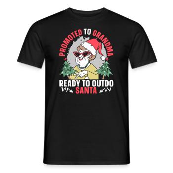 Befördert Zur Oma Großmutter - Männer T-Shirt - Schwarz - Vorne - AI Model Male 178 light (178cm)
