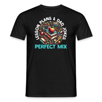Vaterschaft Schul-Lehrers Zum Vatertag - Männer T-Shirt - Schwarz - Vorne - AI Model Male 178 light (178cm)