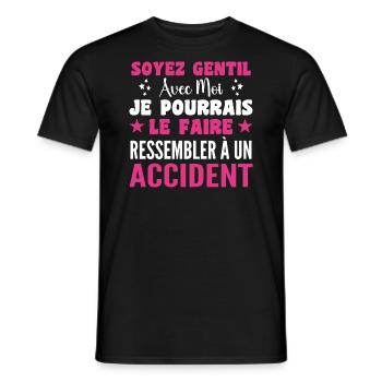 Nurse Be Kind To Me Nurse Humor - Men's T-Shirt - black - Front - AI Model Male 178 light (178cm)