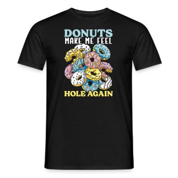 Nationaler Donut-tag, Donut-liebhaber, - Männer T-Shirt - Schwarz - Vorne - AI Model Male 178 light (178cm)