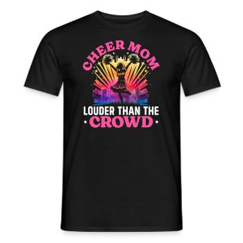muCheerleading Mutter Muttertag Geschenk - Männer T-Shirt - Schwarz - Vorne - AI Model Male 178 light (178cm)