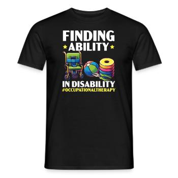 Occupational Therapist Occupational Therapy - Men's T-Shirt - black - Front - AI Model Male 178 light (178cm)